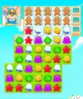 Сладкие загадки: три в ряд